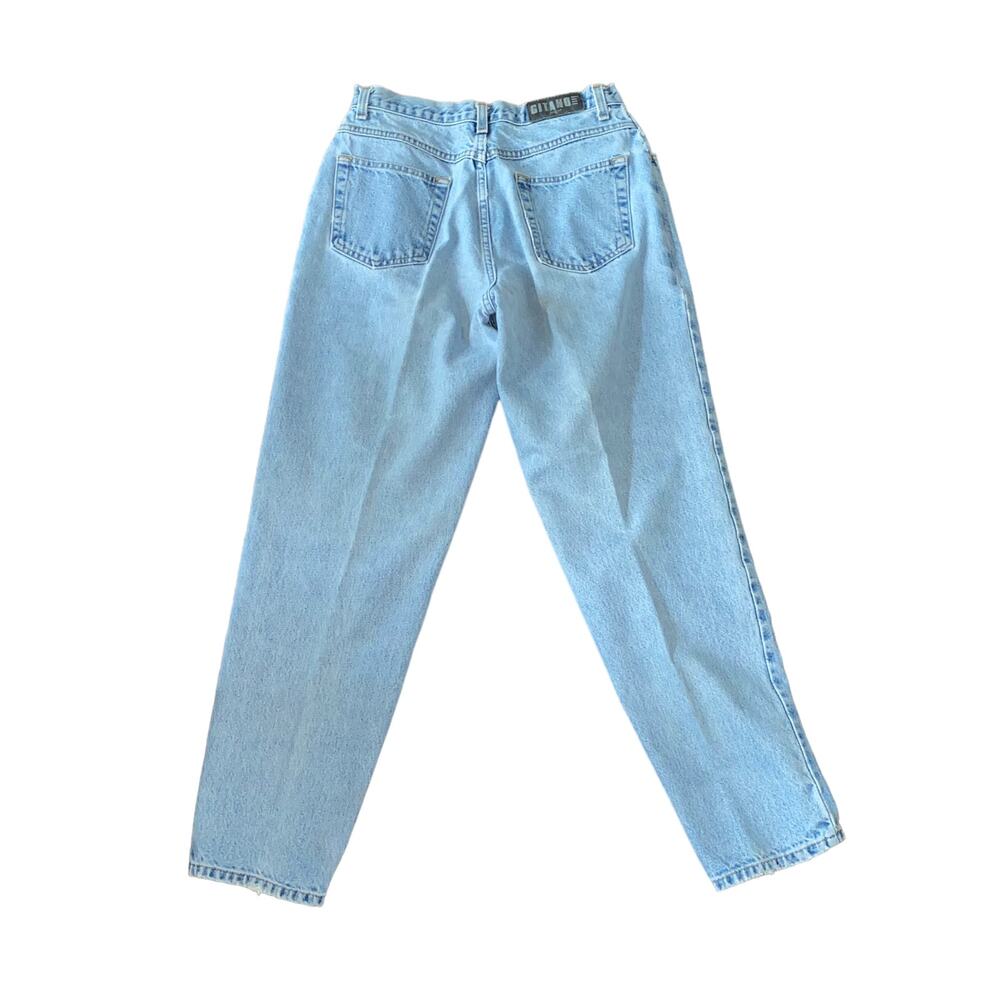 Vintage Gitano High Rise Tapered Leg Light Wash Jeans 30" waist - Picture 4 of 9